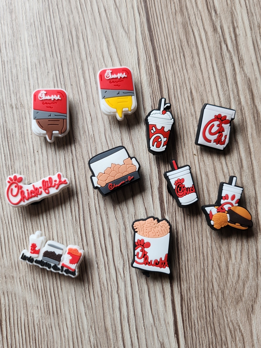 Crocs Charm , Fast Food , Chick Fil A 10 Pieces New